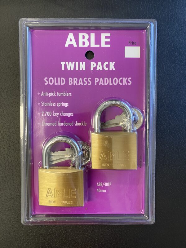 twin padlock in packaging